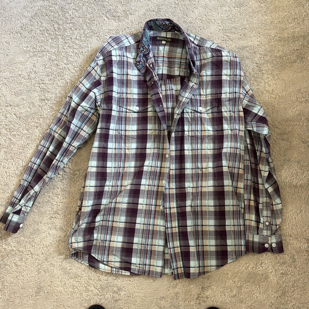 Men’s Stetson button up size large